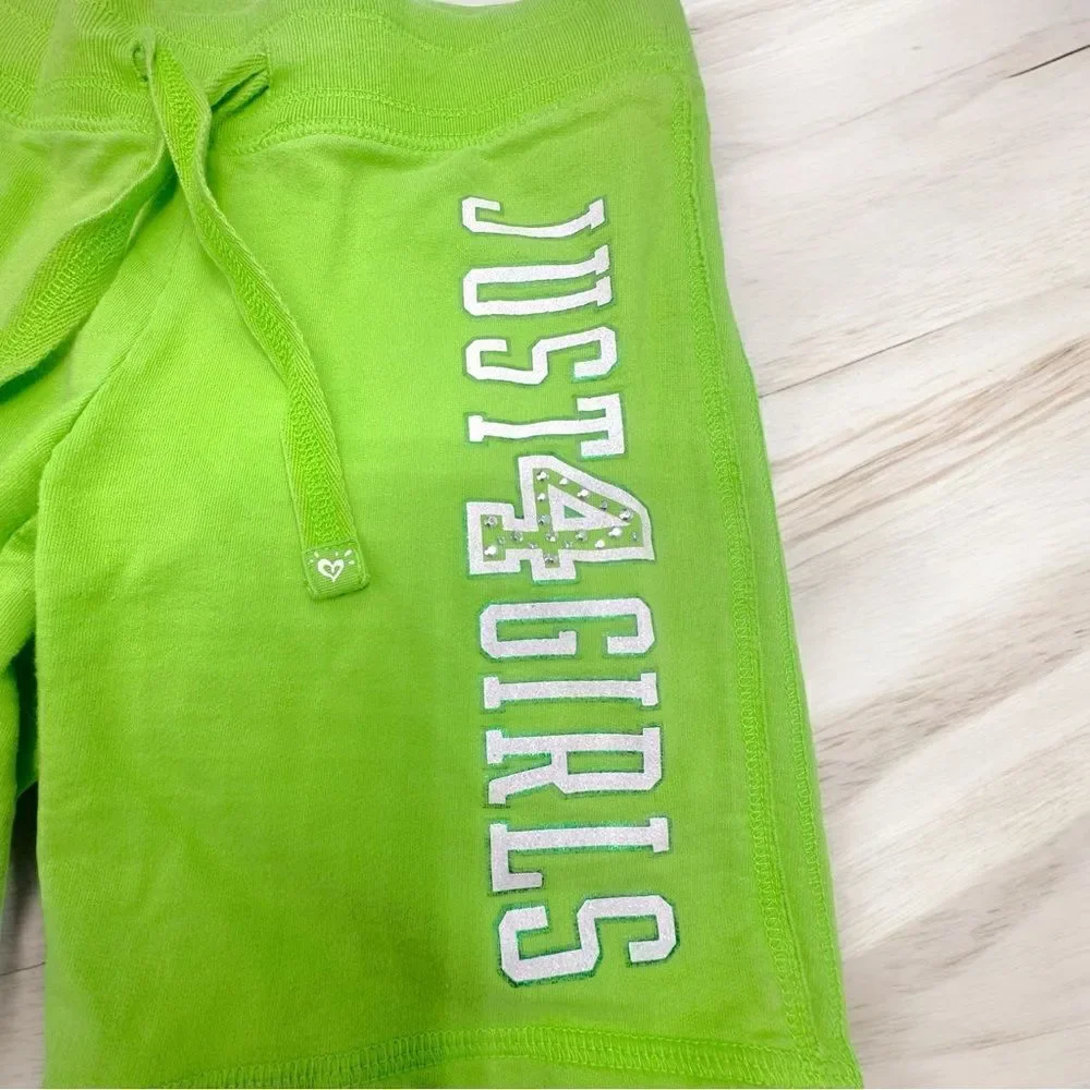 JUSTICE l Just 4 Girls l Neon Green Shorts l 7 l EUC